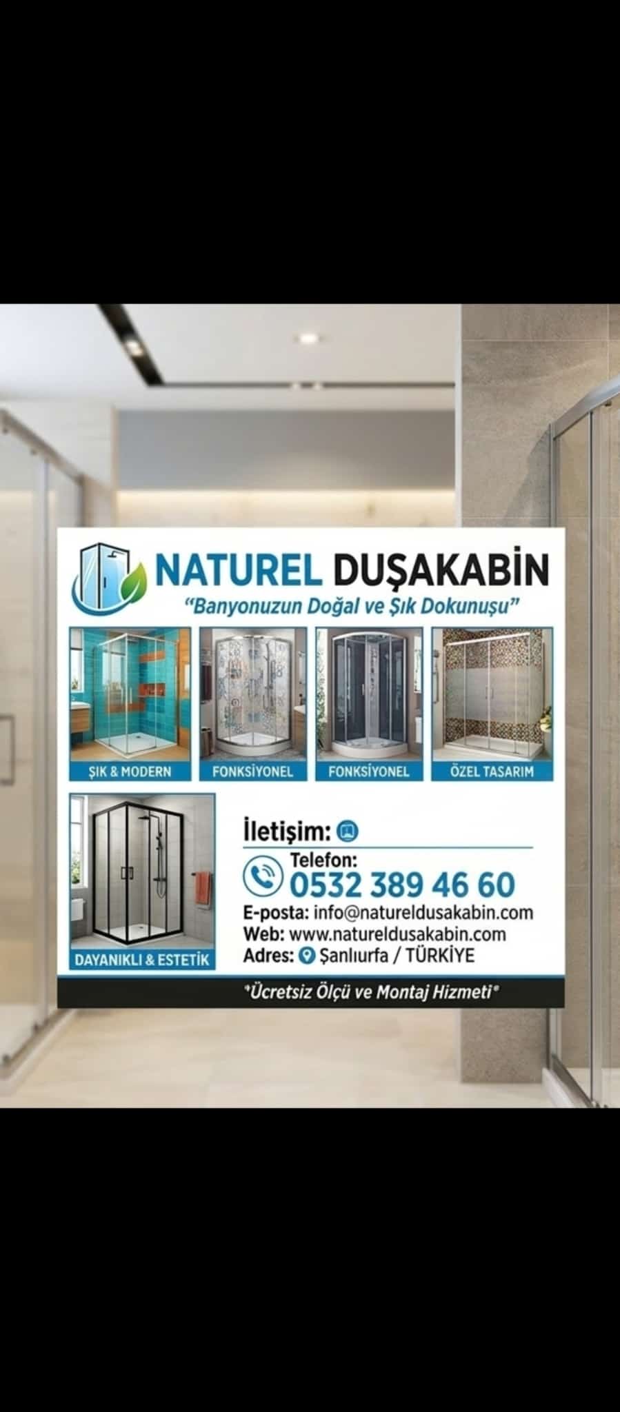 NATUREL DUŞAKABİN >05321389466< ŞANLIURFA